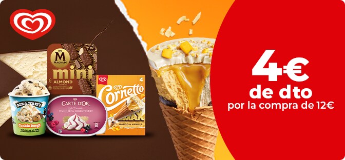 Promociones Magnum, Calippo, Ben & Jerry's, Carte D'Or, Cornetto en Dia.es
